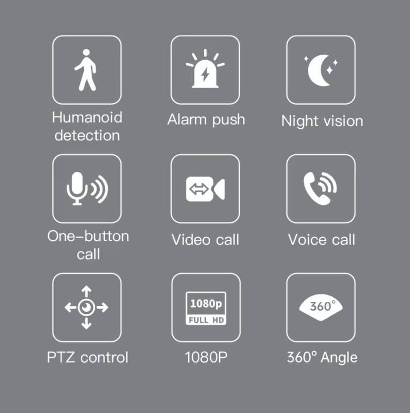 1080p WiFi CCTV Camera with Two-Way Audio & Night Vision